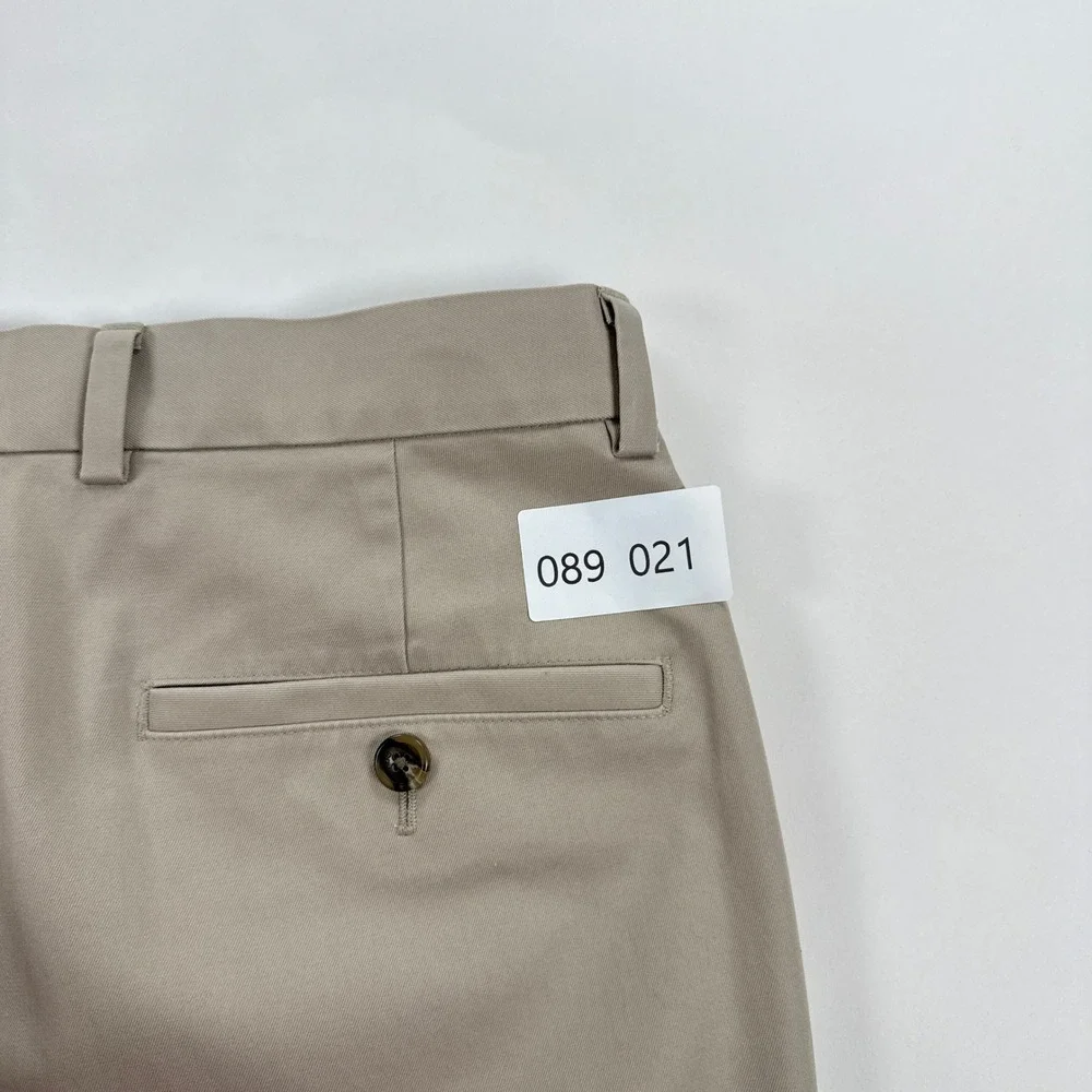 Brooks Brothers Mens Chino Pants 32x32 Khaki Clark Flat Front Business Casual